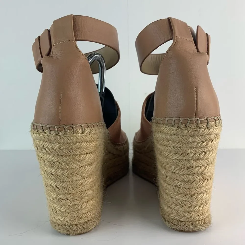 Marc Fisher LTD Women's Mladalyn High Platform Espadrille Wedge Sandals Size 9.5